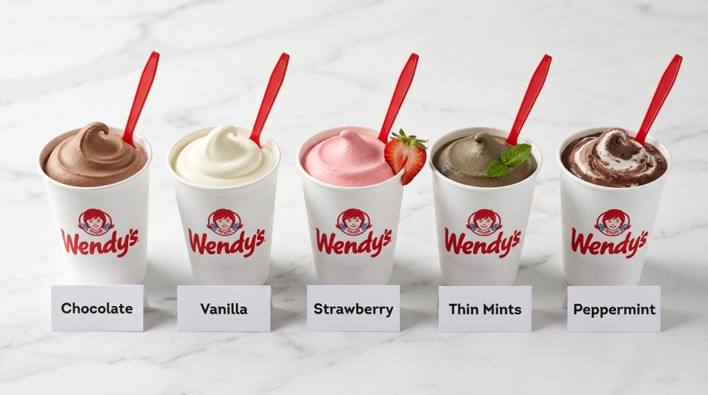 Wendy's Frosty flavor lineup