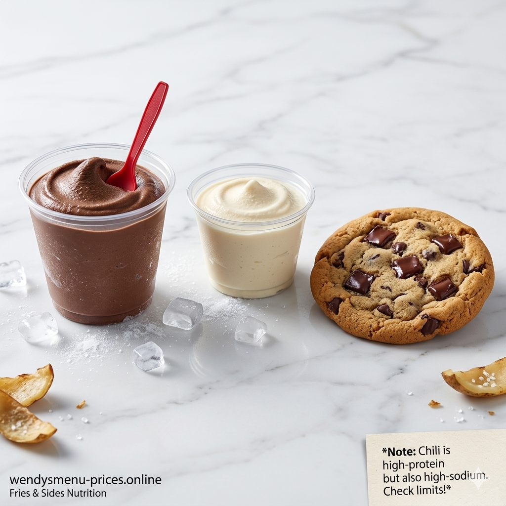 Frosty cups and cookie