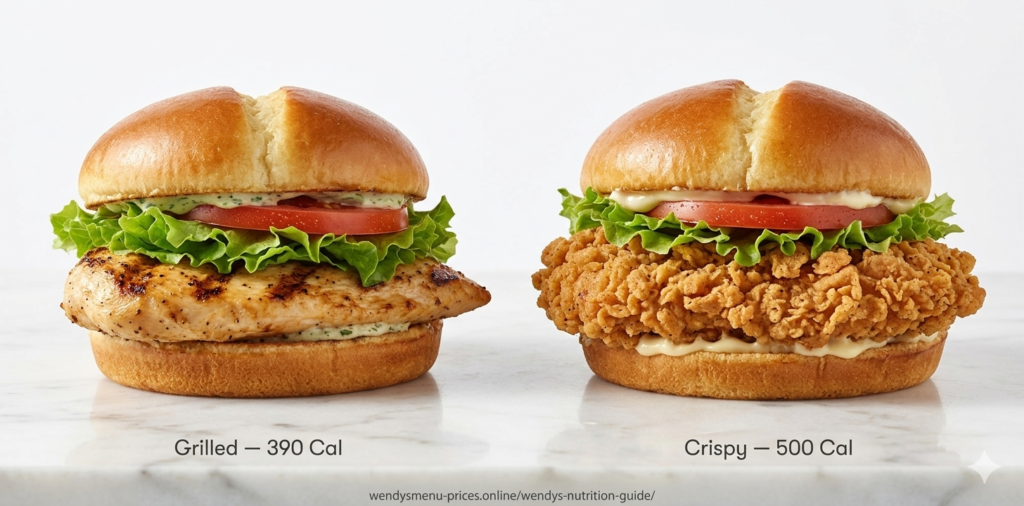Grilled vs crispy chicken