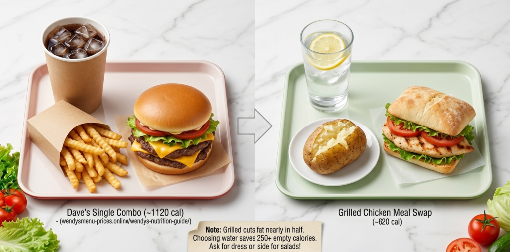 Healthy vs unhealthy meal swap