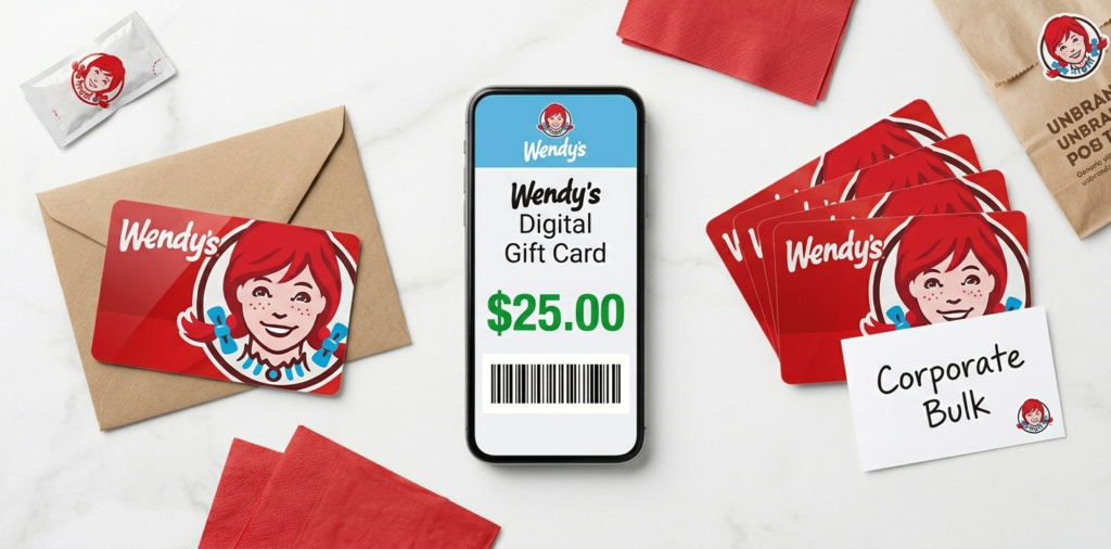Wendys Three card types side by side