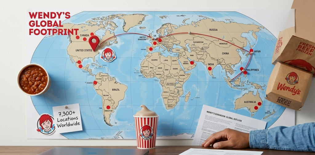 Wendy's international locations world map