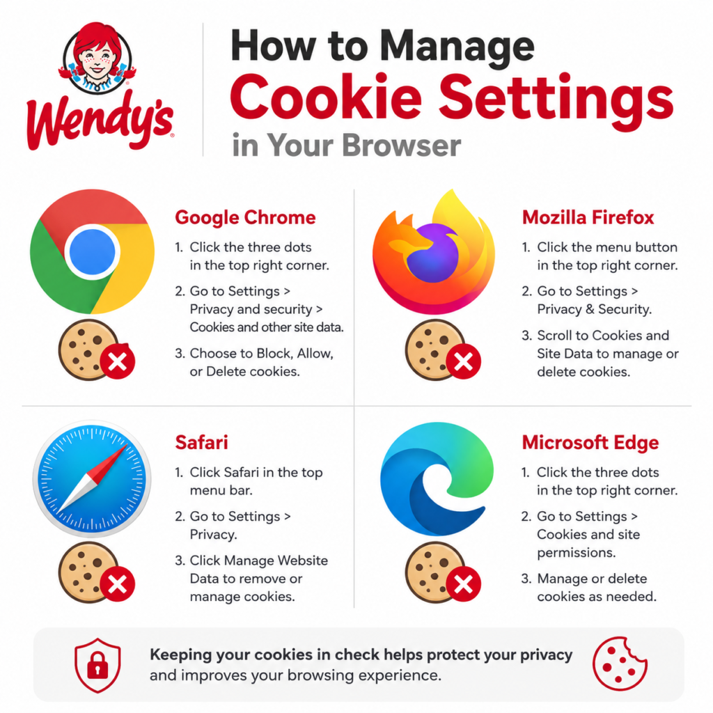 Step by step guide showing how to manage and delete cookies in Chrome Firefox and Safari browser settings