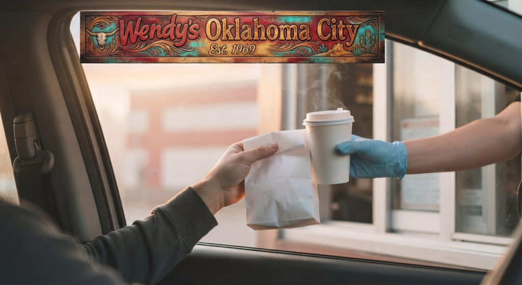 Breakfast sandwich and coffee cup representing morning breakfast hours at select Oklahoma City Wendy's locations