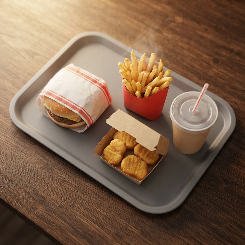 Wendy's Biggie Bag combo meal with burger, fries, nuggets, and drink, San Antonio menu pricing