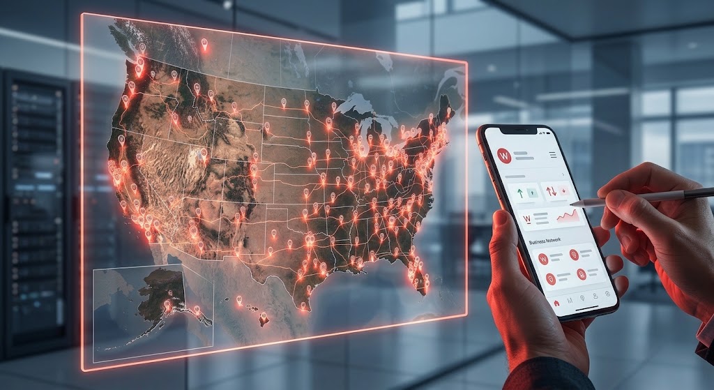 Wendy's locations distributed across U.S. states